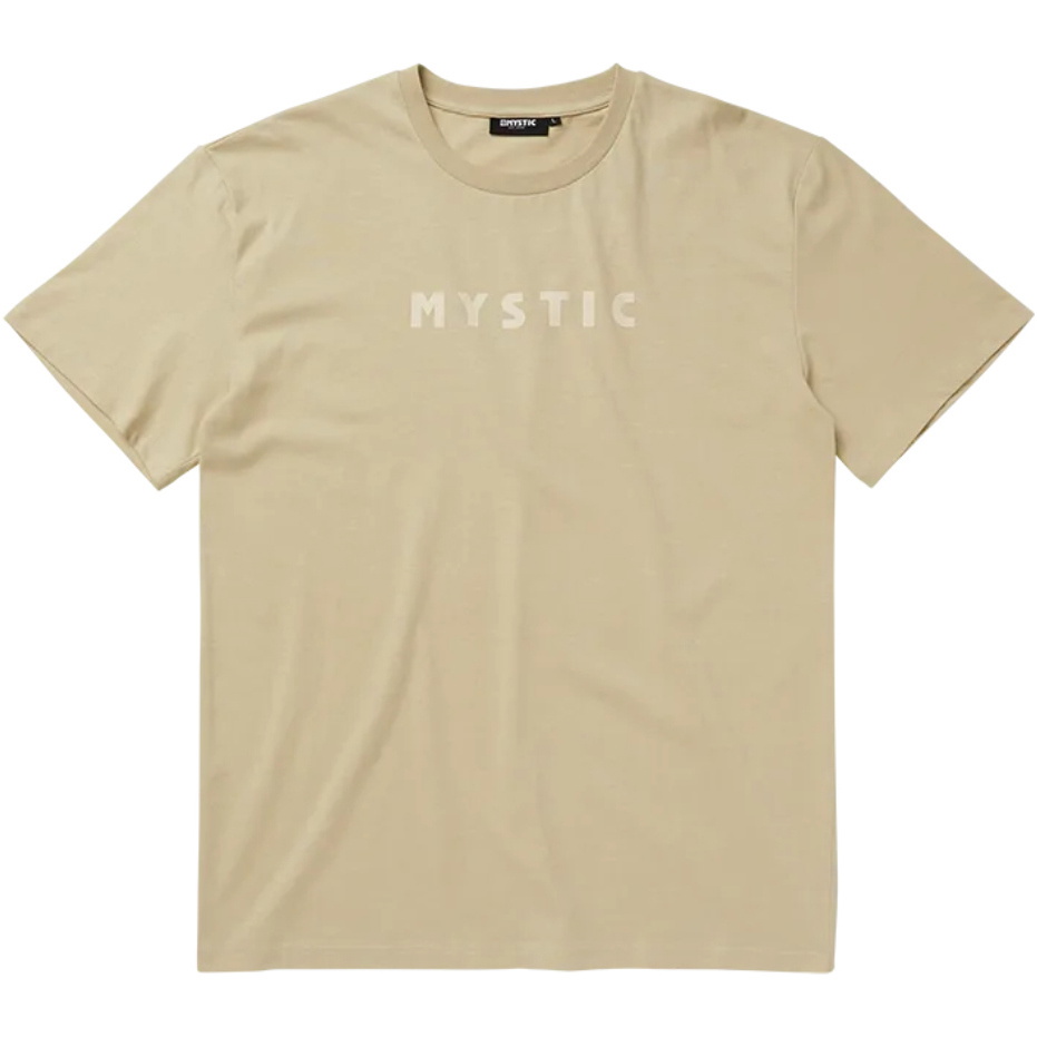 2026 Mystic Mens Brand Tee 35105.25081 - Sand